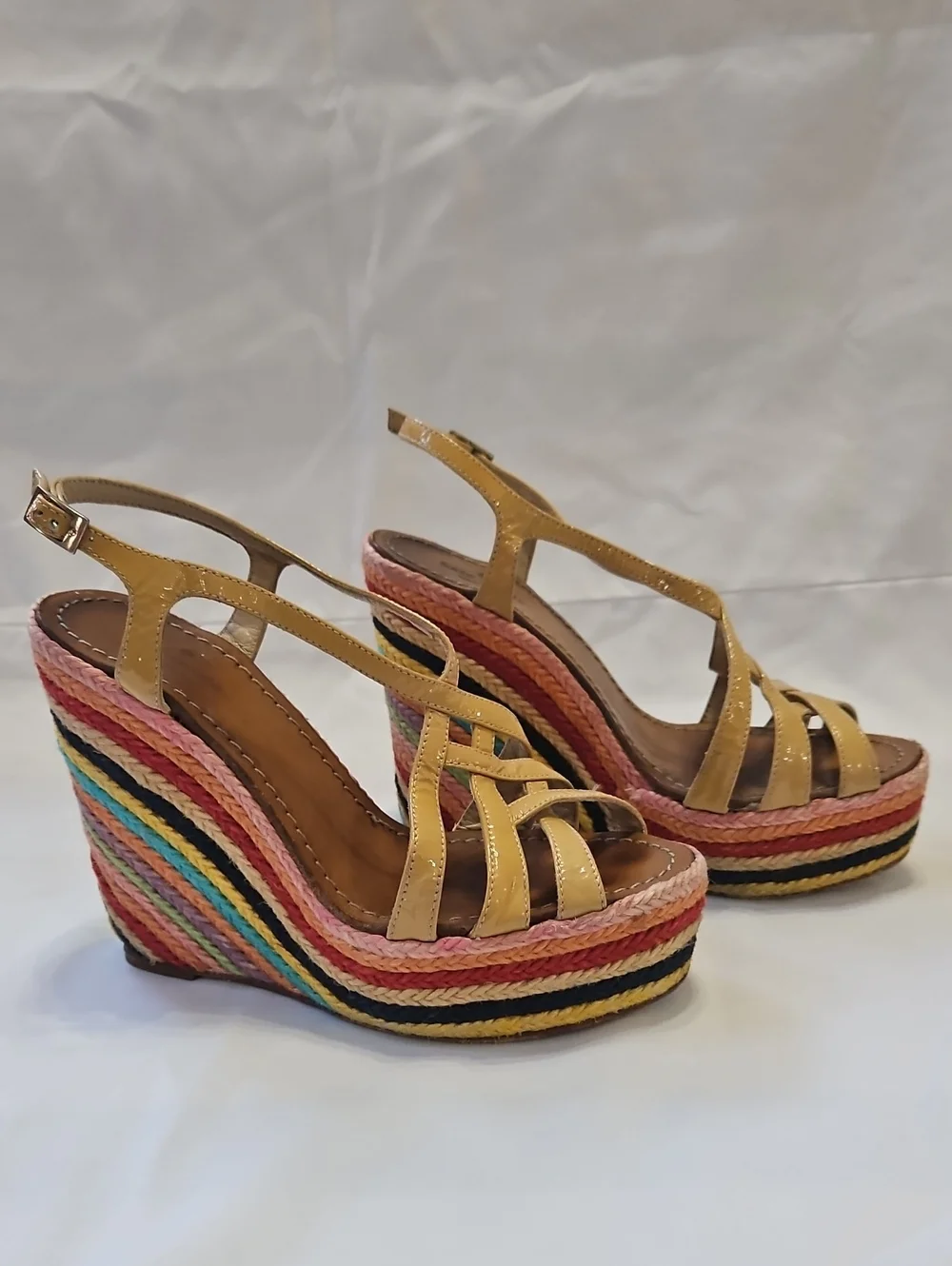 Kate Spade New York Lindsay Rainbow Espadrille Wedge Sandals